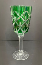 Load image into Gallery viewer, Vintage Cut to Clear Crystal Wine Goblets Set
