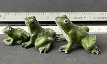 Load image into Gallery viewer, Vintage Porcelain Miniature Frog Figurines
