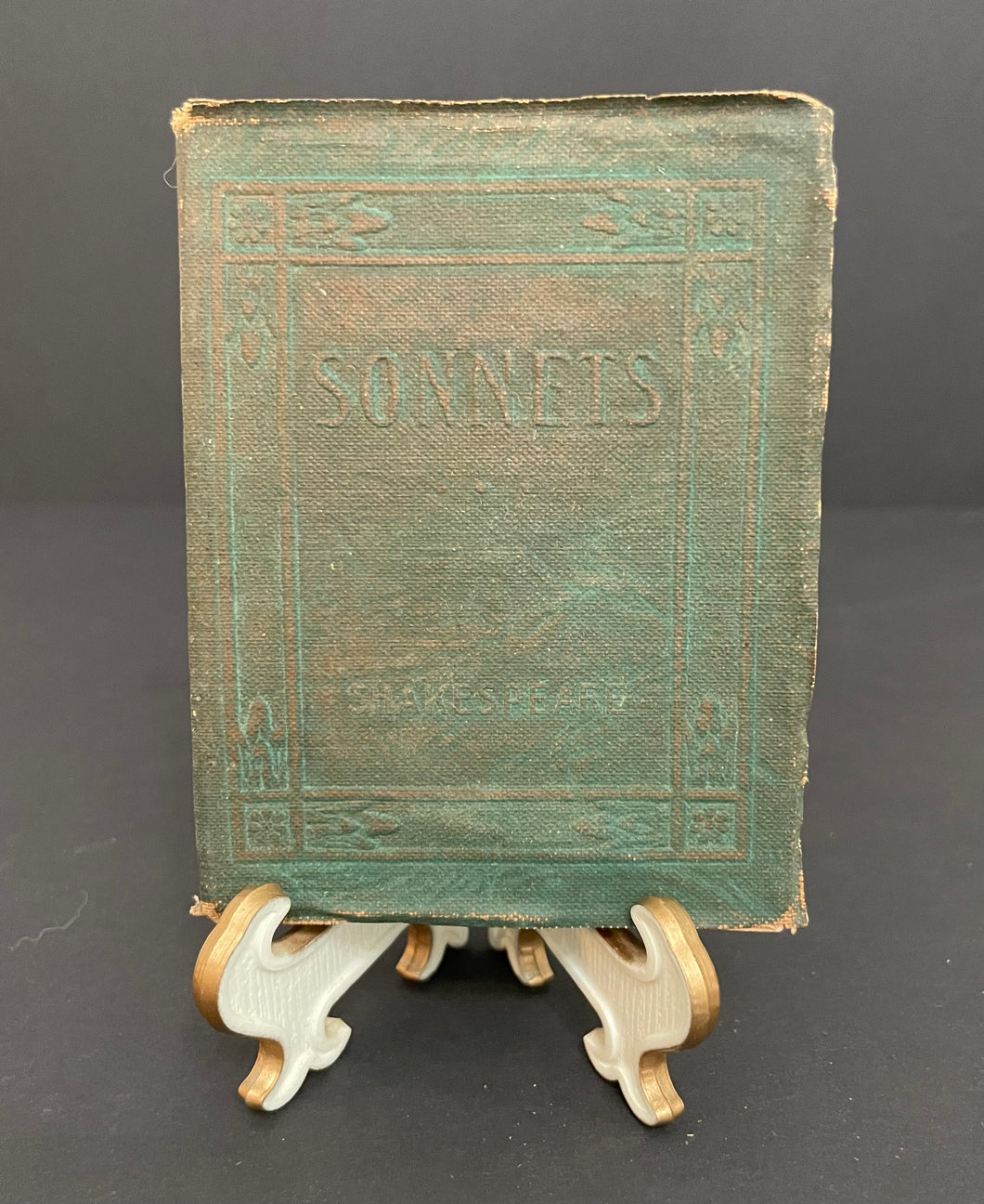Antique Little Leather Library “Sonnets” by Shakespeare Book