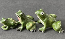 Load image into Gallery viewer, Vintage Porcelain Miniature Frog Figurines

