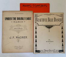 Load image into Gallery viewer, Antique Classical Sheet Music from Strauss, Wagner, Tschaikowsky
