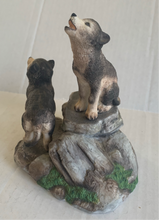 Load image into Gallery viewer, Vintage 1994 Lenox Porcelain Wolf Pup Den Figurine
