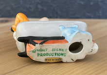 Load image into Gallery viewer, Vintage Walt Disney Productions Porcelain Goofy Napping in Wheelbarrow Figurine
