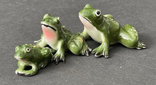 Load image into Gallery viewer, Vintage Porcelain Miniature Frog Figurines
