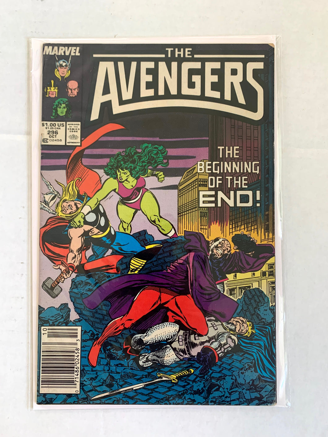 The Avengers Comic #296