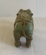 Load image into Gallery viewer, Vintage Hand Carved Soapstone Elephant
