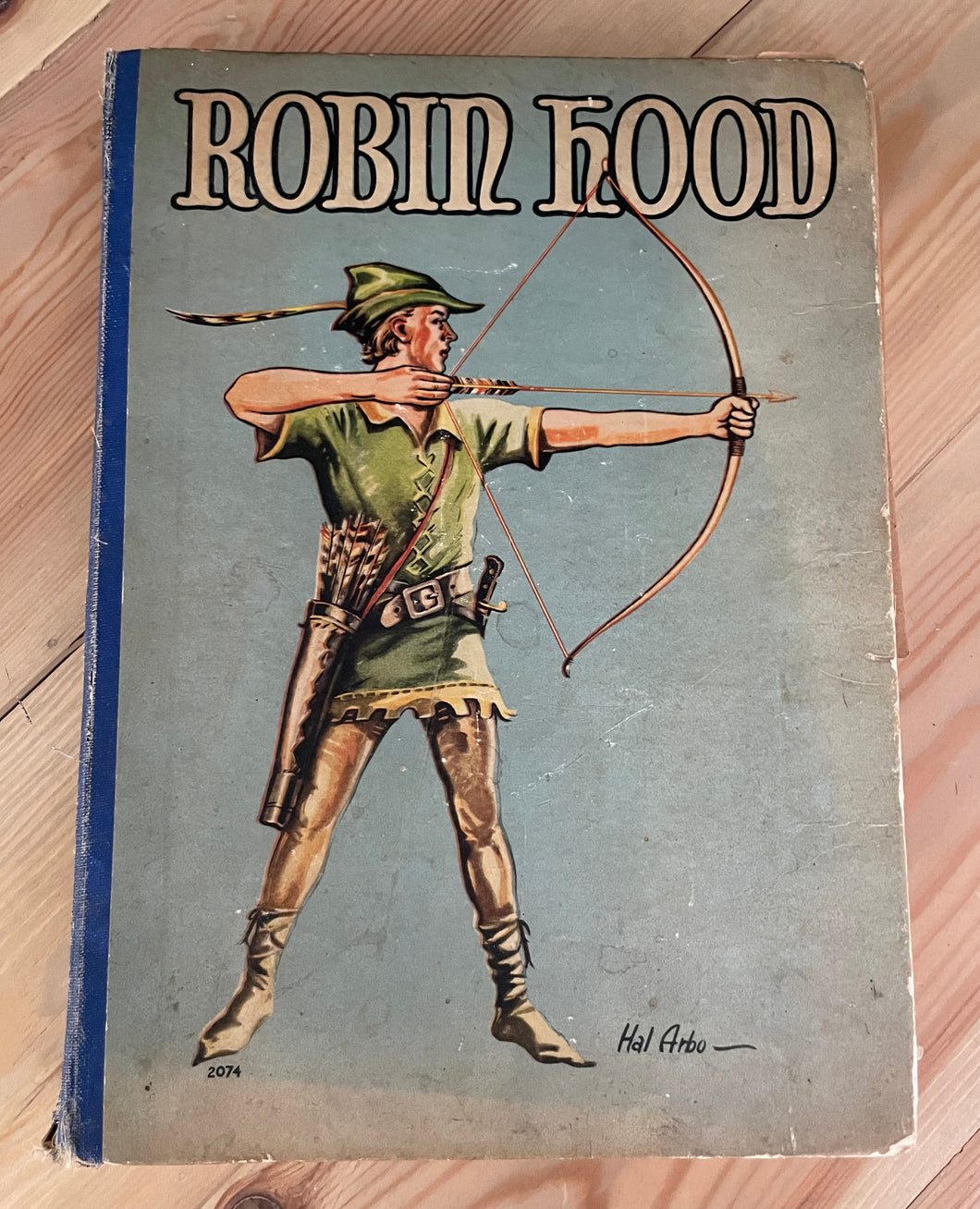 Antique 1930s The Story of Robinhood Whitman Publishing Large Book
