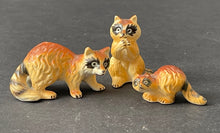 Load image into Gallery viewer, Vintage Porcelain Miniature Raccoon Figurines
