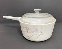 Load image into Gallery viewer, Vintage Pyrex Corningware “Shadow Iris” 1.5 L Saucepan with Lid
