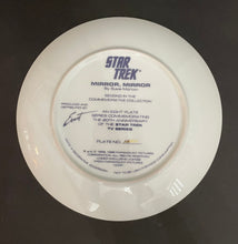 Load image into Gallery viewer, Vintage Star Trek “Mirror,Mirror” Porcelain Plate Set of 2 with COA
