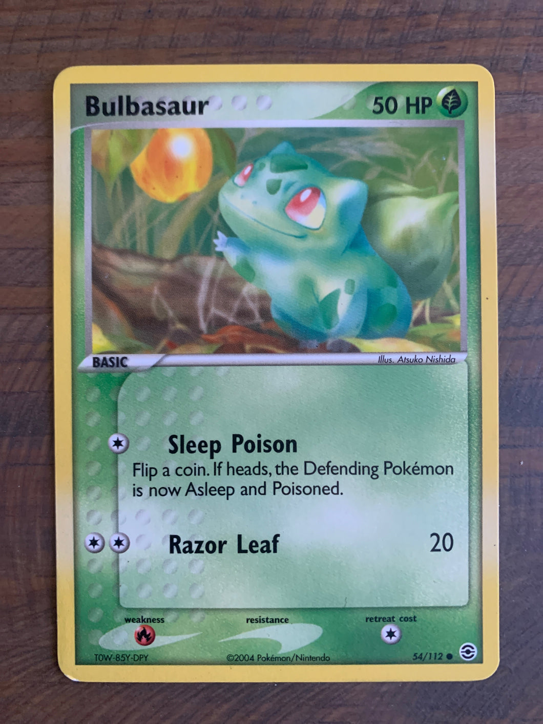 2004 Bulbasaur Pokémon Trading Card