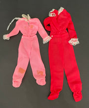 Load image into Gallery viewer, Vintage 1970s Barbie and Skipper Matching Pajamas set
