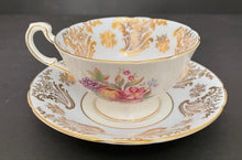 Load image into Gallery viewer, Vintage 1950s Paragon Queen’s Bone China Fruit Porcelain Teacup &amp; Saucer
