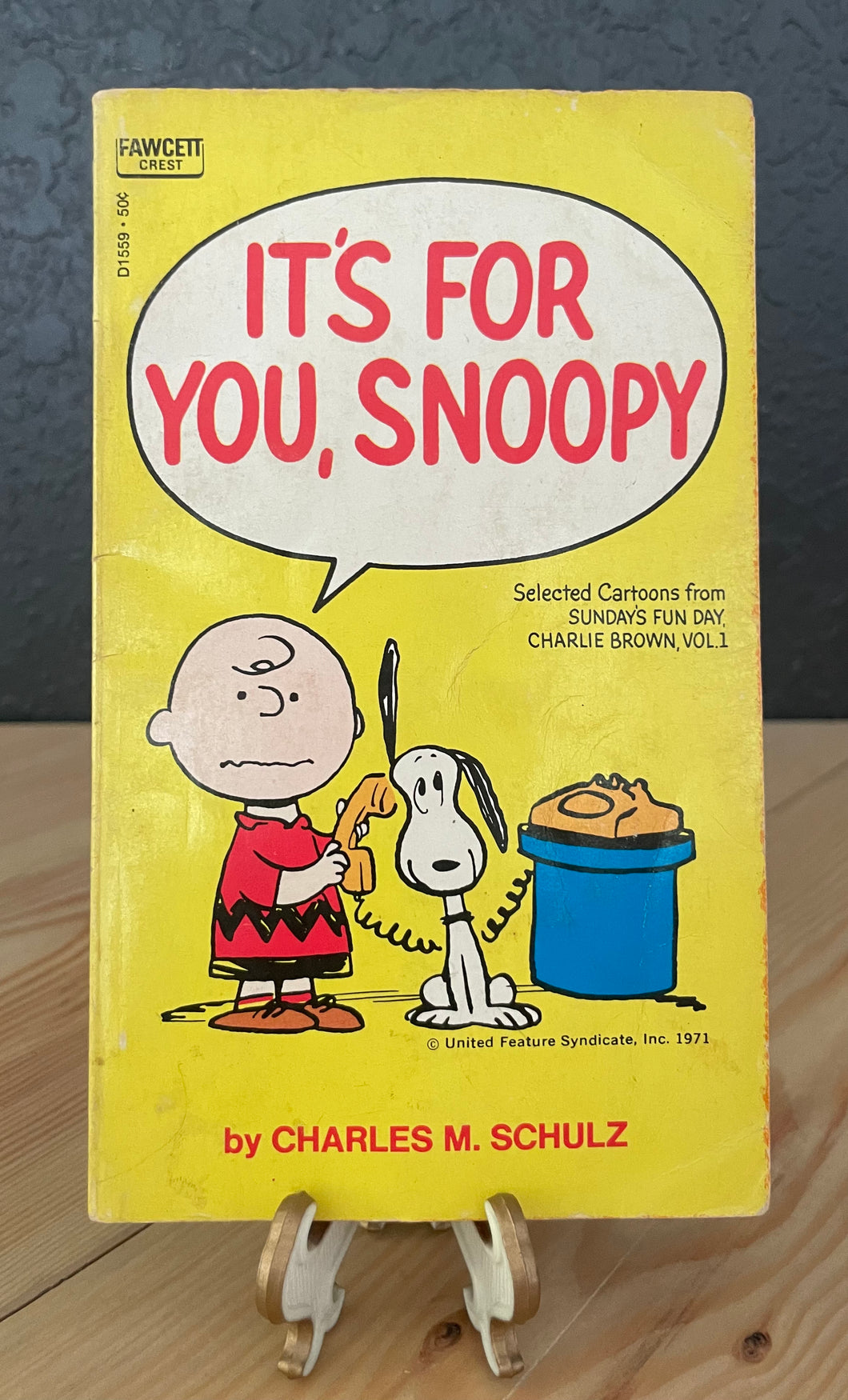1975 “It’s For You, Snoopy” Vintage Paperback Book