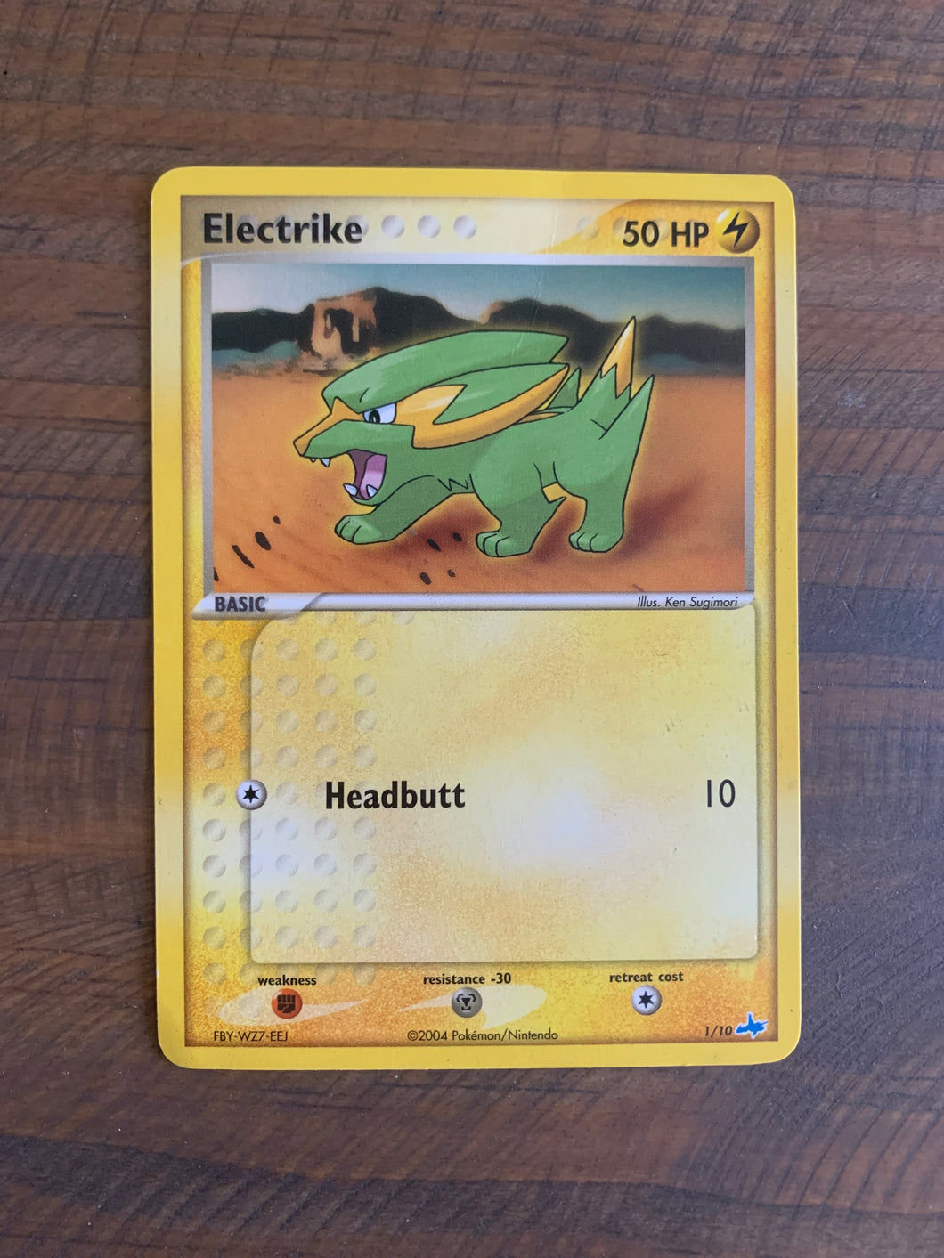 2004 Electrike Reverse HOLO Pokémon Trading Card