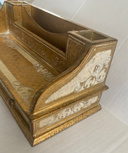 Load image into Gallery viewer, RARE Italian Florentine Gold Desk Organizer
