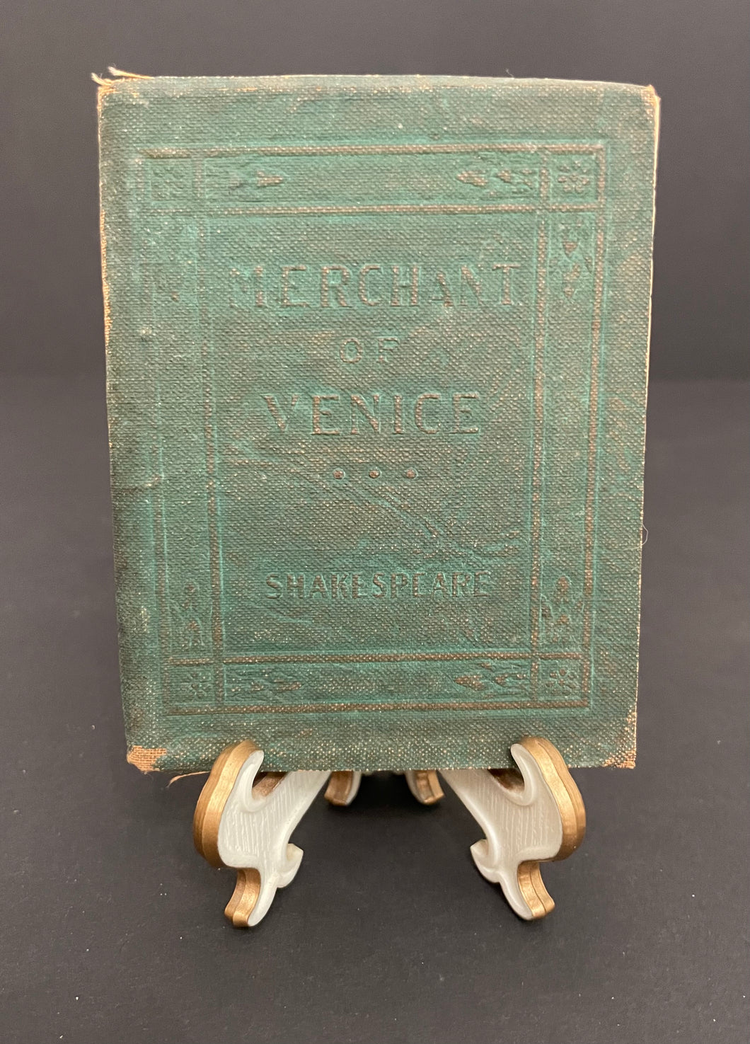 Antique Little Leather Library “Merchant of Venice” by Shakespeare Book