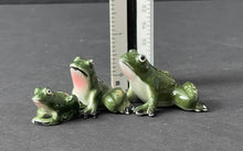 Load image into Gallery viewer, Vintage Porcelain Miniature Frog Figurines
