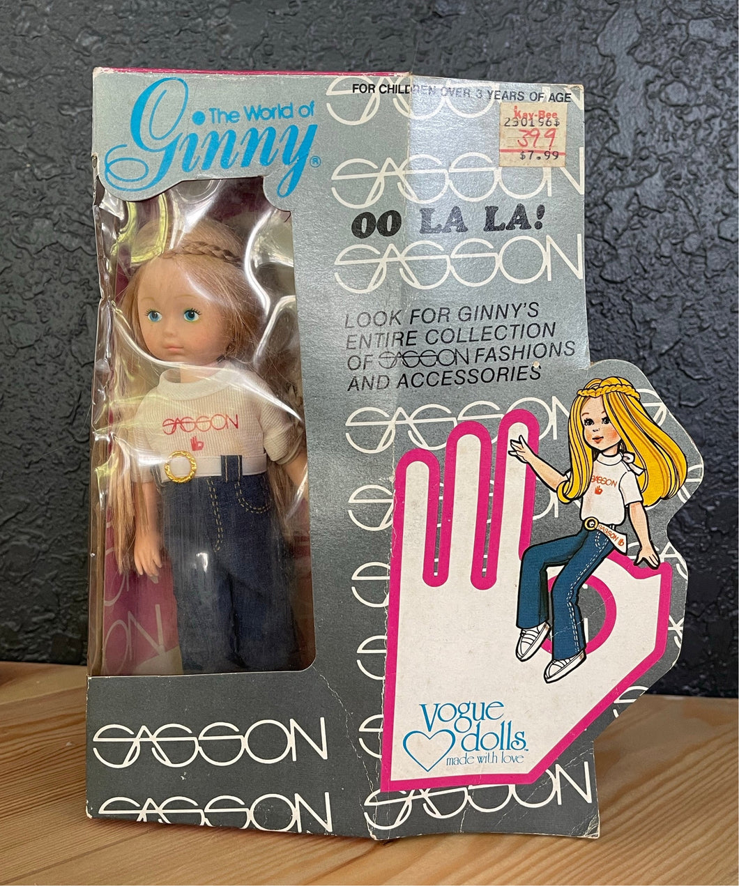 Vintage The World of Ginny Oo La La Sasoon Doll New in Box