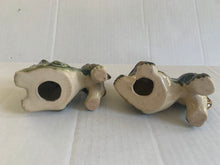 Load image into Gallery viewer, Vintage Chinese Ceramic Crouching Foo Dogs Green Pair
